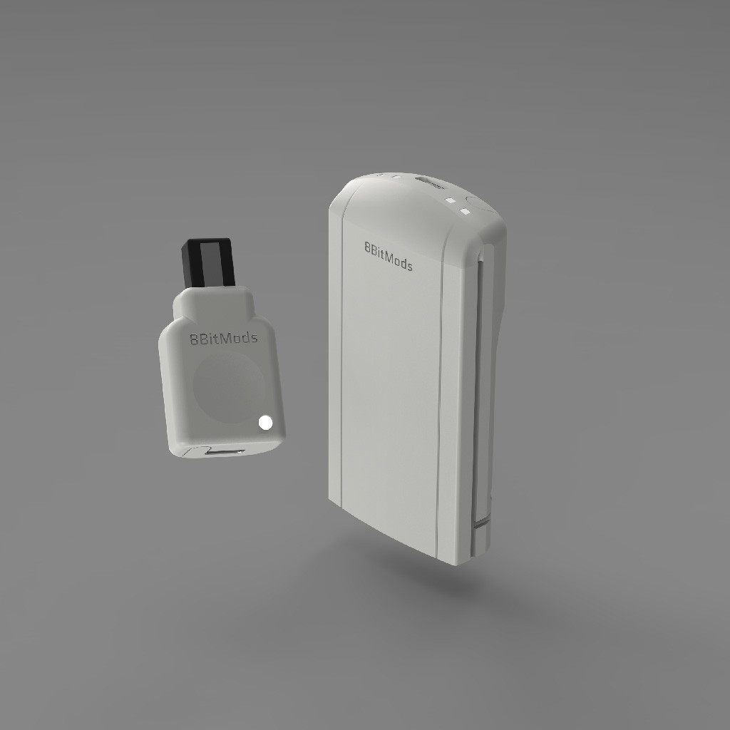 8bitmods DC dongle and adapter