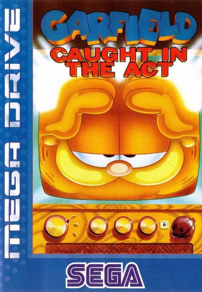 Jeu Sega Game Gear Garfield Caught In The Act - Avec Boîtier Officiel, Comme Neuf