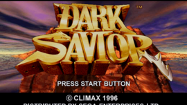 dark savior saturn title screen