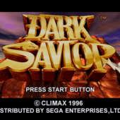 dark savior saturn title screen